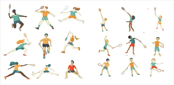 Badminton yetişkin ve çocuk paketi seti