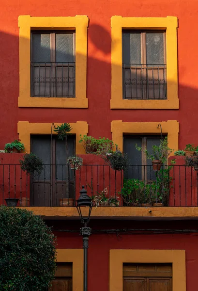 Immeuble Colonial Mexicain Avec Balcon Guanajuato Mexique — Photo