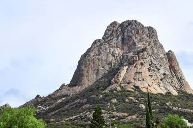 Pena de Bernal, is the largest monolith in Mexico located in Bernal Queretaro. clipart