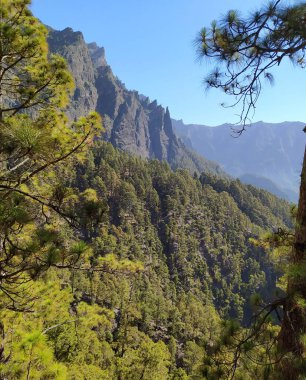 Ulusal Park Taburiente 'de manzara