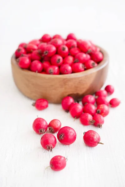 Taze Alıç Meyveleri Dikenli Elma May Ağacı Whitethorn Hawberry Beyaz — Stok fotoğraf