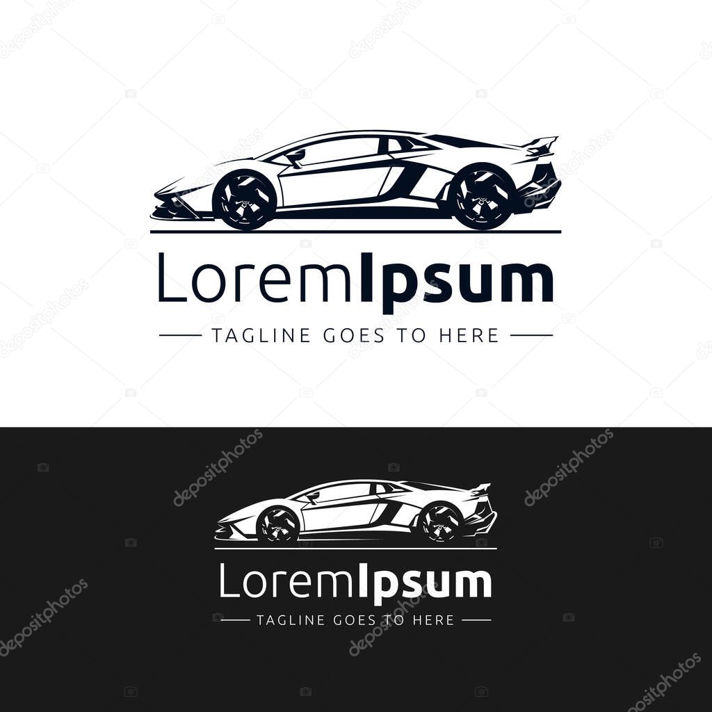 Sports car Logo Design, Super car Logo. Sports vehicle logo