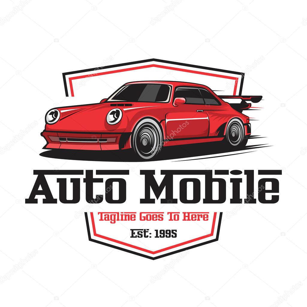 Car logo, automobile logo, automotive logo. Sports vehicle vector illustration, sports vehicle icon.