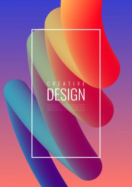 Renkler ve çizgiler 3D karıştırma soyut 