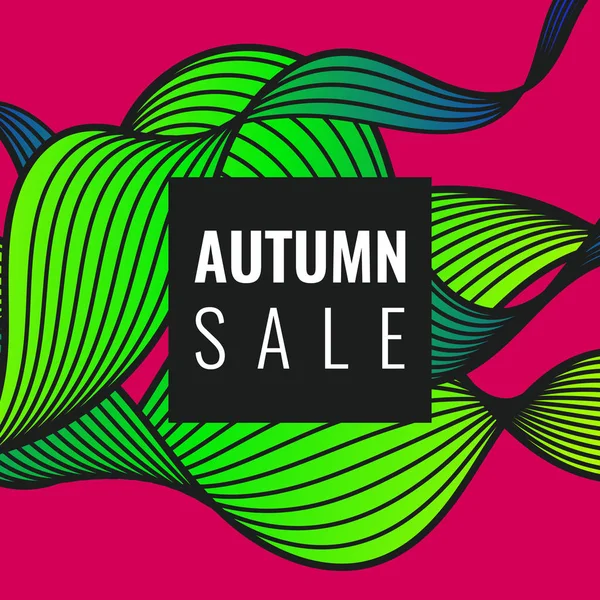 Sonbahar indirimler, parlak arka plan 