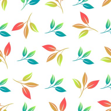 Güzel ışık hassas yaprakları. Seamless modeli