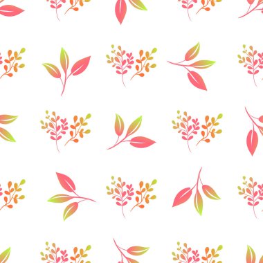 Güzel ışık hassas yaprakları. Seamless modeli