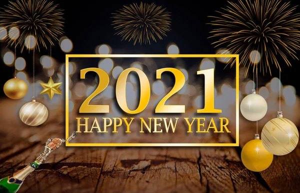 Happy New Year 2021 card background