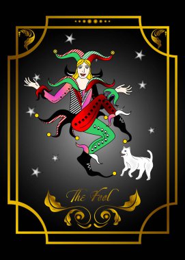 illüstrasyon - Taro güverte kartından - joker.