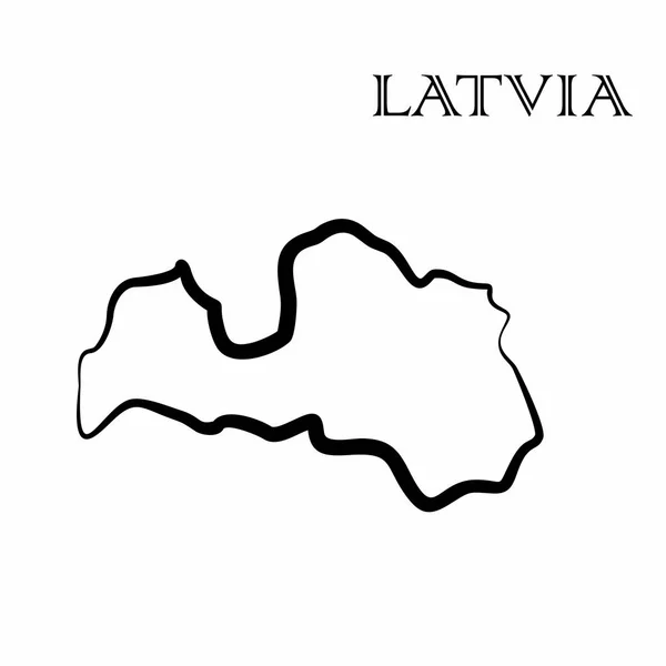 Ο Χάρτης Λεττονίας — Διανυσματικό Αρχείο