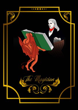 resimde - tarot - büyücü için kart.