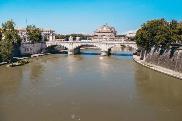 Roma, İtalya, gün, nehir, köprü, manzara