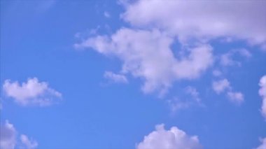 Timelapse bulutlar gökyüzü atmosfer görünümü mavi