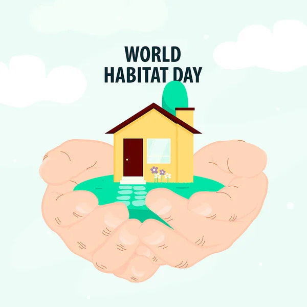 Evi tutan ellerin vektörü, Habitat Günü vektörü