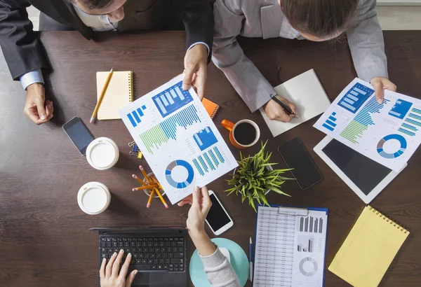 Group Business People Working Office Des — Stock Photo, Image