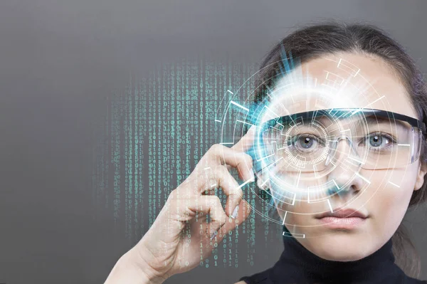 Futuristische intelligente Brille — Stockfoto