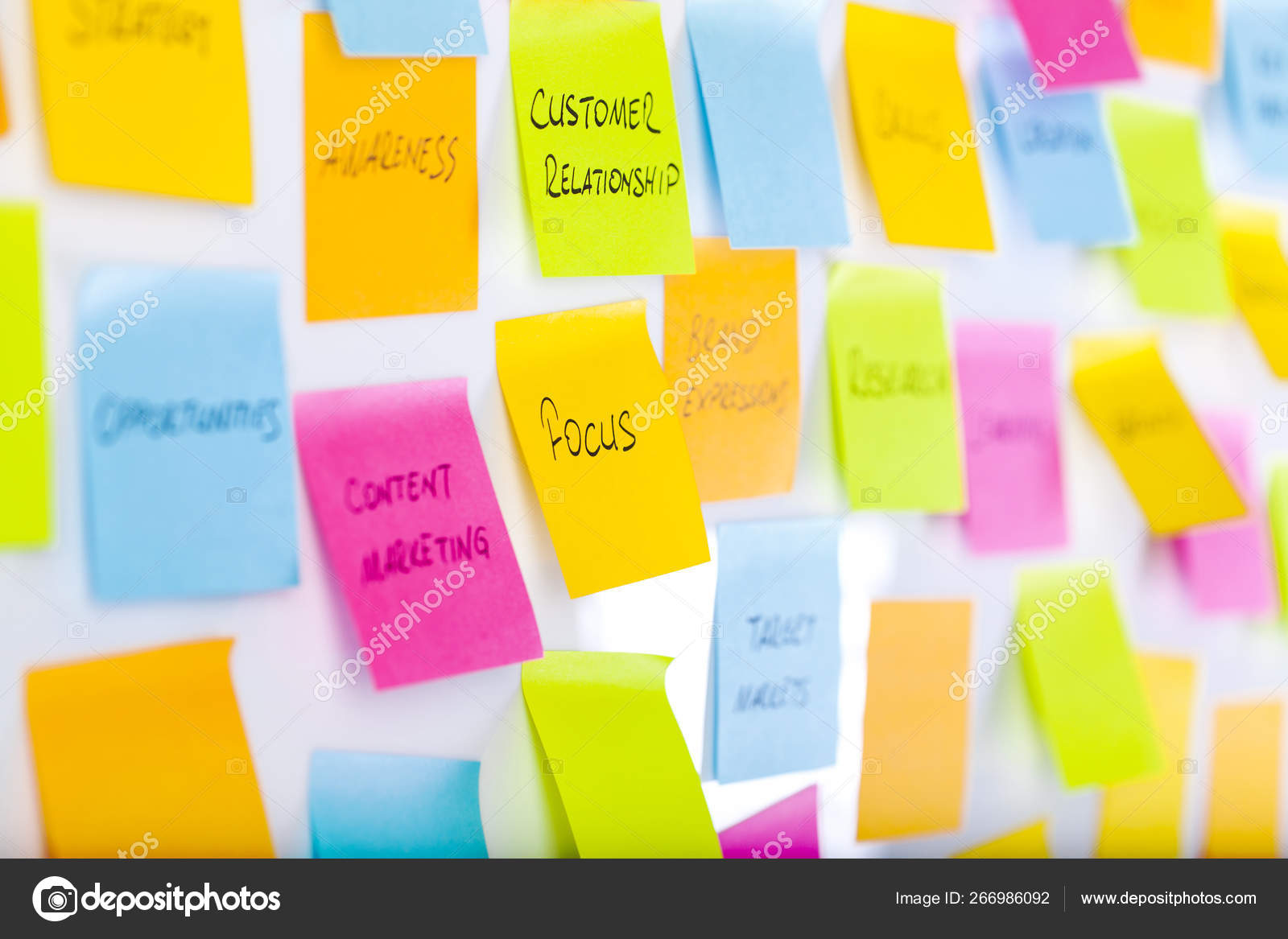 Sticky Note Post It Board Office Stock Photo by ©dragonstock 266986092