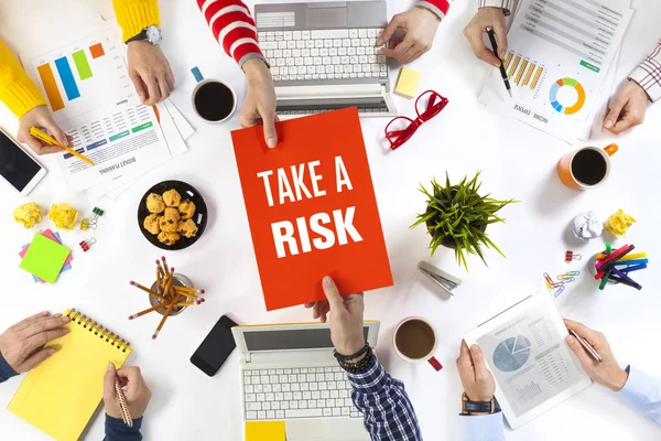 Business People Working on an Office Desk — Stock Photo, Image