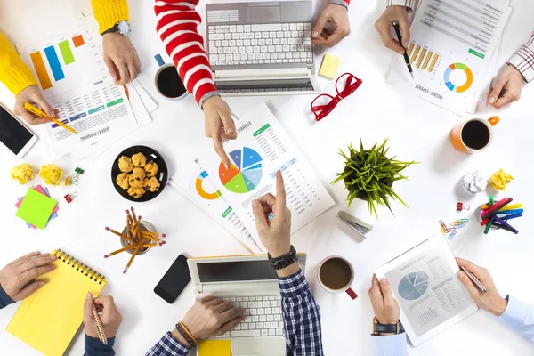 Business People Working on an Office Desk