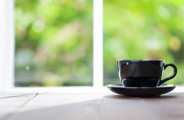 sabah kahvesi penceresinde 