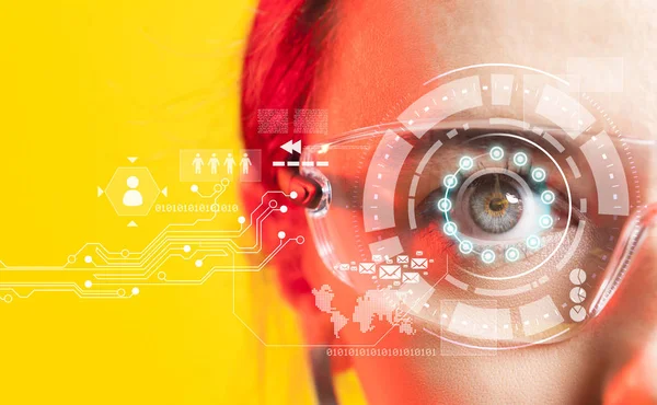 Futuristische intelligente Brille — Stockfoto