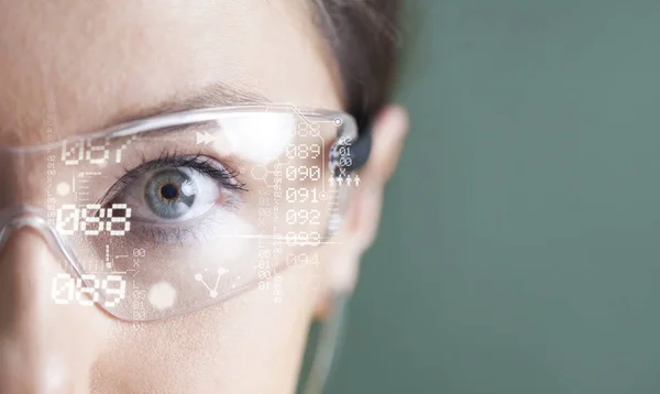 Futuristic smart glasses — Stock Photo, Image