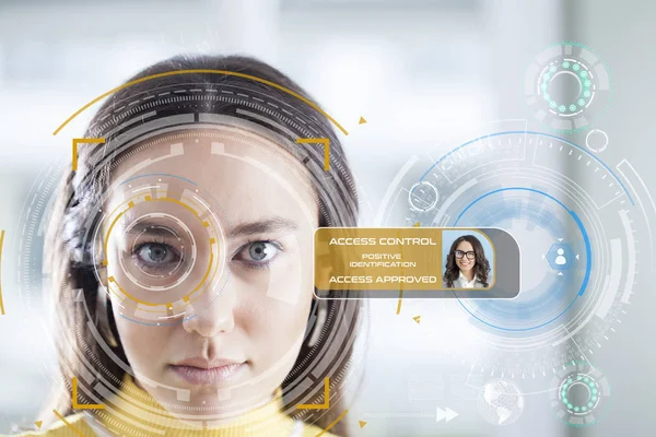 Facial Recognition System — Stock Photo, Image