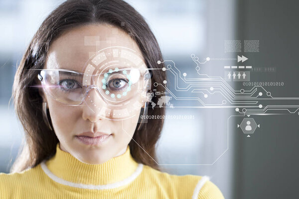 Футуристические умные очки
