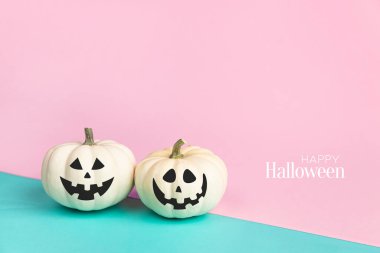 Cadılar Bayramı balkabağı Jack o komik yüzlü fener dekoru