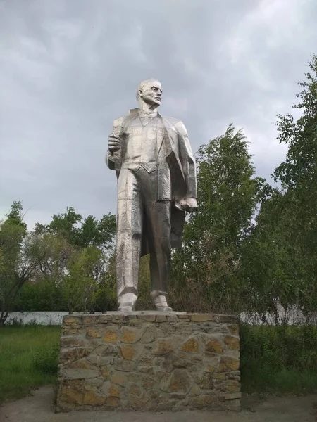 Kazakistan Lenin Anıtı — Stok fotoğraf