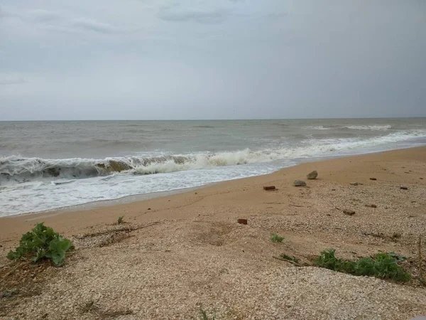 Sea of Azov Dolzhanskaya spit — Stock Image Sea Azov Dolzhanskaya Spit Stock Image