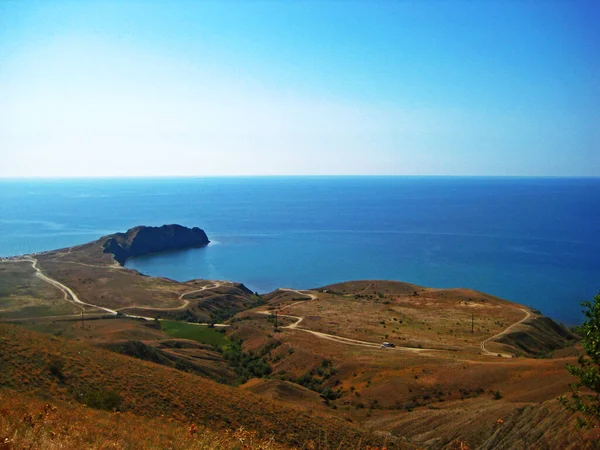 Гори Море Криму Зелені Поля — стокове фото