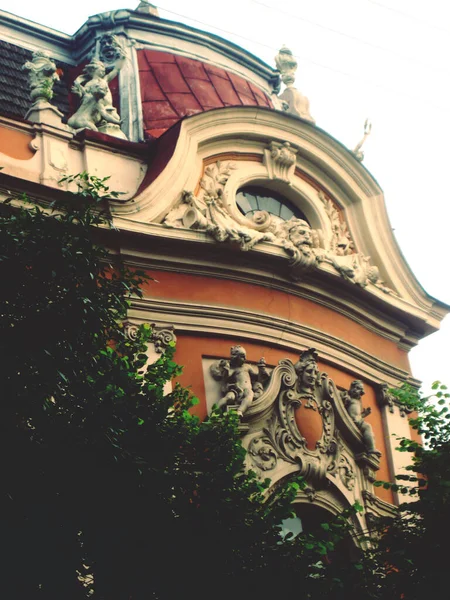 Régi Szép Épület Város Lviv — Stock Fotó