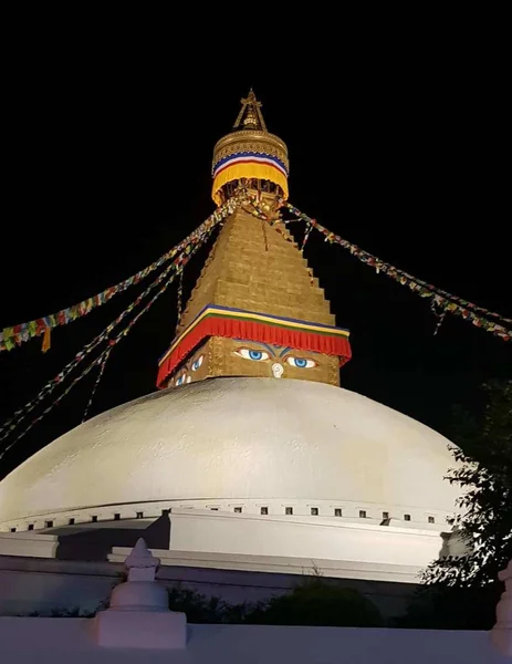 Boudhanath Буддійська Ступа Непалі Одна Найбільших Ступа Світі Розташований Приблизно — стокове фото