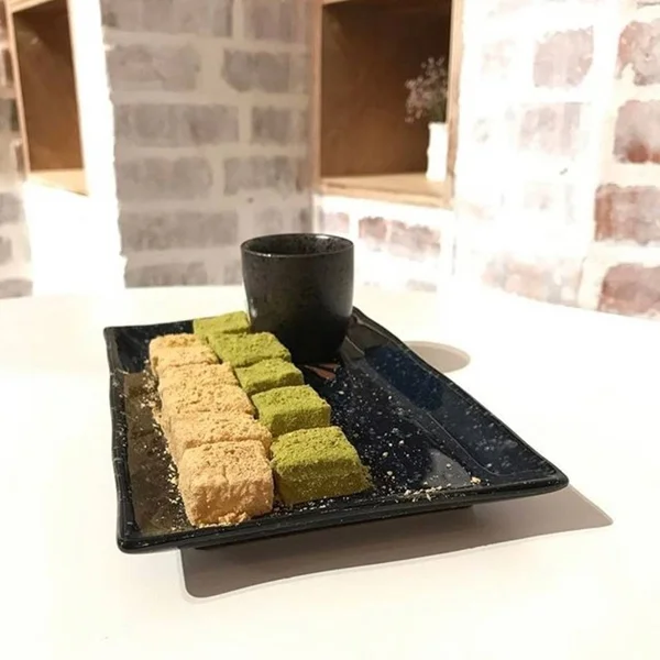 Este Meu Favorito Todos Tempos Japonês Matcha Verde Cheesecake Sabor — Fotografia de Stock