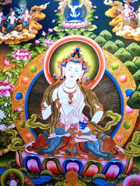 Vajrasattva arıtma Buda olduğunu. Ayrıca tüm Buda enerjileri ortaya çıkar. O beyaz renk ve bir gençlik 16 benzer. O incelikle bizim sol dansçının poz için kavisli onun gövde ile bir ay disk üzerinde beyaz lotus üzerinde oturduğundan.