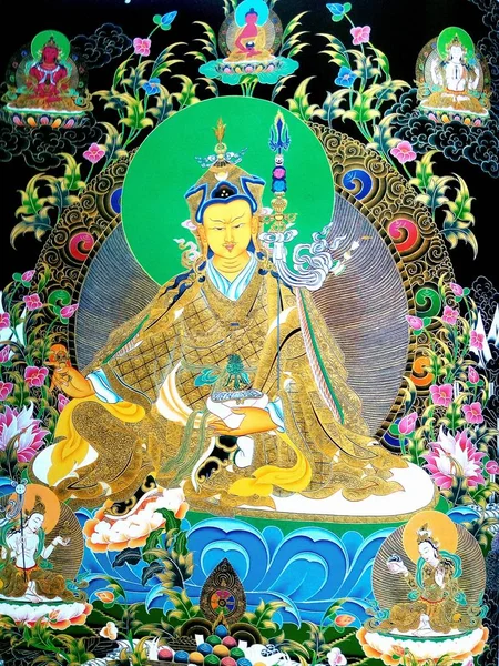 Tibet Guru Padmasambhava Genellikle Değerli Master Anlamına Gelir Guru Rinpoche — Stok fotoğraf