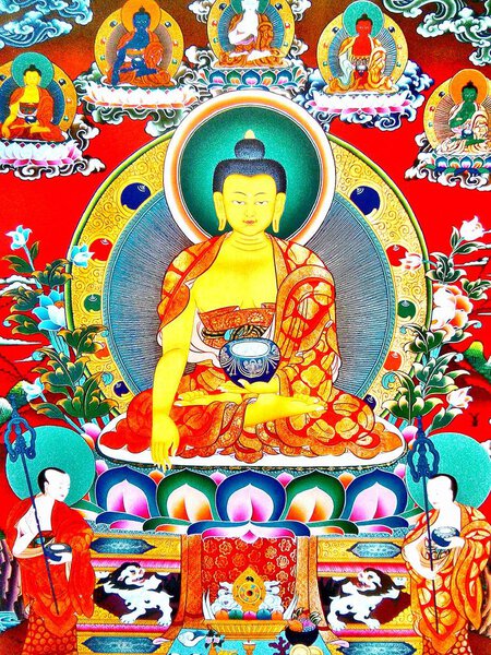 Siddhartha Guatama Buddha, also often referred to as Sakyumuni, was a spiritual teacher upon whose lessons the foundations for Buddhism were formed. He is regarded as the Supreme Buddha and is the first enlightened individual to be visualized. 