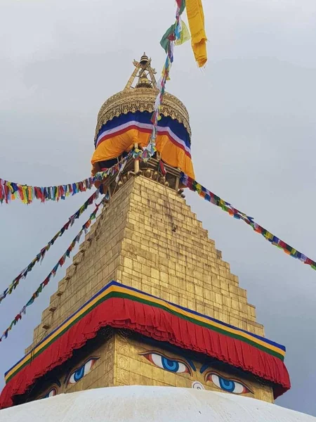 Boudhanath Stupa Kathmandu Nepal Located Center Northeastern Outskirts Kathmandu Stupa — Stock Photo, Image