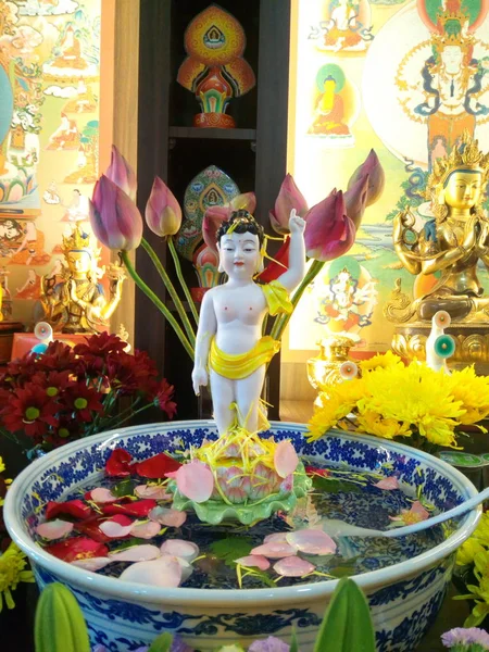 Wesak day is a holiday traditionally observed by the devout worshippers of the Lord Buddha. In Tibet, it is known as Saga Dawa. Buddhists will bath the Buddha statue to commemorate the birth, enlightenment and nirvana (death) of Shakyamuni Buddha.