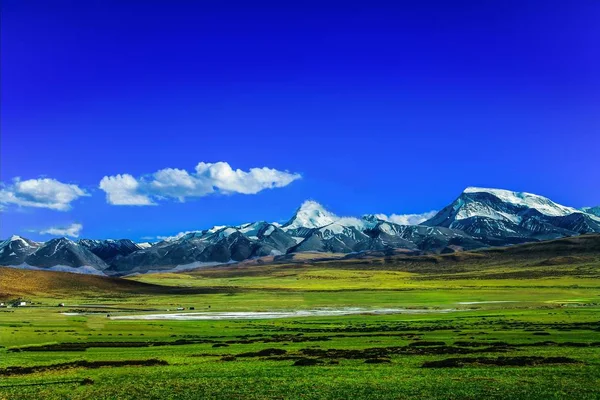 Płaskowyż Tybetański Lub Himalaya Jest Dach Świata Płaskowyżu Najwyższe Świecie — Zdjęcie stockowe