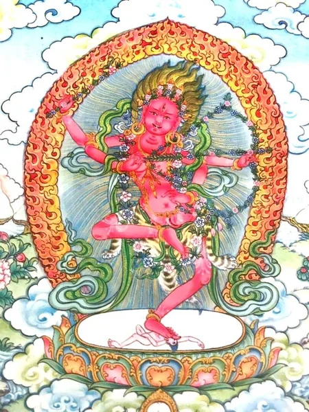 Kurukulla Kurukulle Een Vrouwelijke Dakini Een Oermoeder Een Vrouwelijke Godheid — Stockfoto