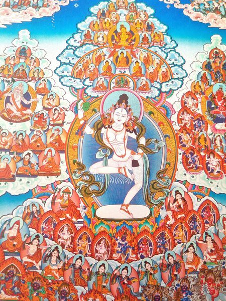 Machig Labdron or Singular Mother Torch from Lab" 1055-1149 was a renowned 11th-century Tibetan Buddhist female practitioner. Her famous quotes: As long as there is an ego, there are demons. When there is no more ego, there are no more demons either.