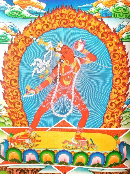 Vajrayogini Conocida Como Dorje Naljorma Budismo Tibetano Ella Una Mujer — Foto de Stock