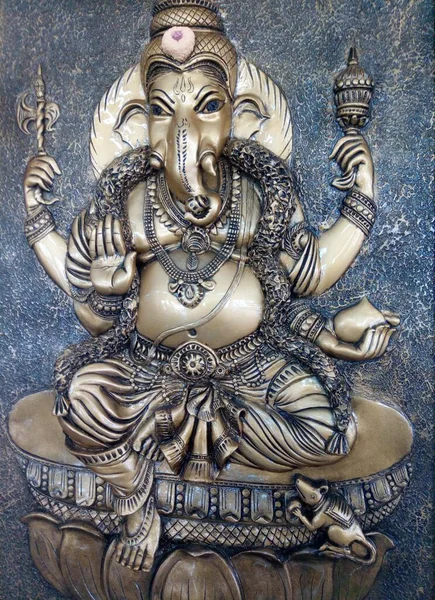 Lord Ganesha Auch Bekannt Als Ganapati Vinayaka Pillaiyar Binayak Eine — Stockfoto