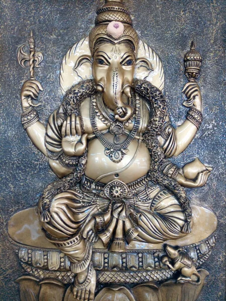 Lord Ganesha Também Conhecido Como Ganapati Vinayaka Pillaiyar Binayak Uma — Fotografia de Stock