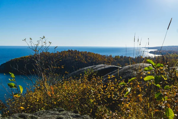 Herbstblick Auf Den Lake Superior — Stockfoto