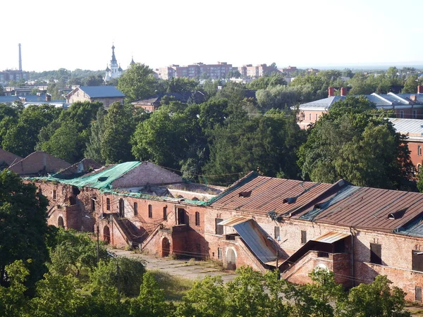 Vista Kronstadt Desde Campanario Catedral Del Mar Kronstadt Rusia —  Fotos de Stock