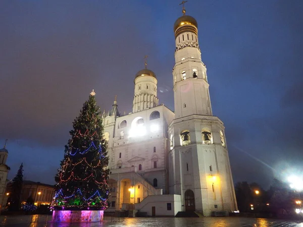 Moskova Kremlin Bir Kış Akşamı — Stok fotoğraf