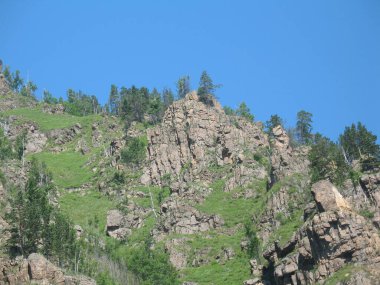 Baykal Gölü 'nün batı kıyısı, Temmuz' un güneşli günü